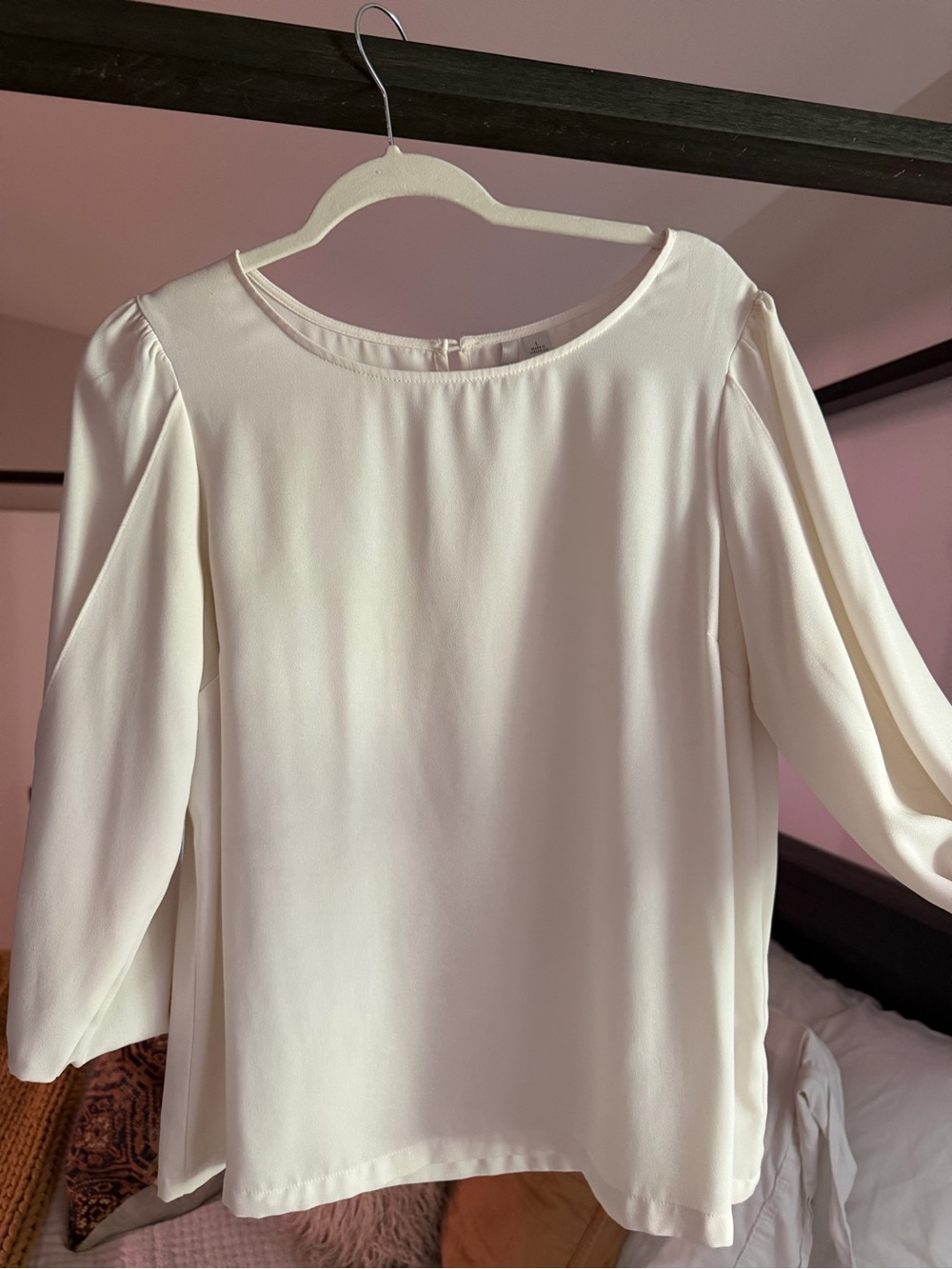 Women’s Cream Blouse — Elegant Long Sleeve Top